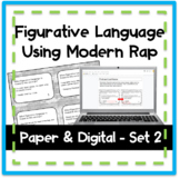 Figurative Language Task Cards Using Modern Rap Songs Pape