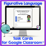Figurative Language Task Cards for Google Classroom™ - Dig