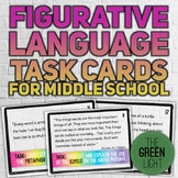 Figurative Language Task Cards for MIDDLE SCHOOL: Quizzes,