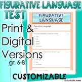 Figurative Language Test Google Form and Print