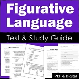 Figurative Language Test & Study Guide - Printable & Digital