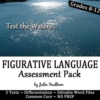 Preview of Figurative Language Practice and Assessment, Worksheets and Quizzes