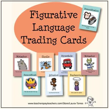 Preview of Figurative Language Trading Cards