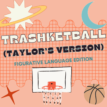Preview of Figurative Language Trashketball Taylor Swift Inspired EDITABLE & DIGITAL