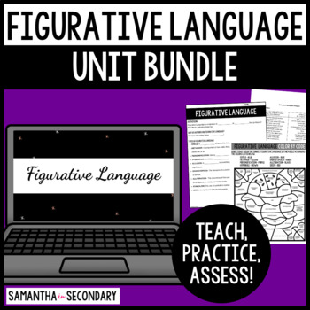 Preview of Figurative Language Unit Bundle | Teach, Practice, Assess!