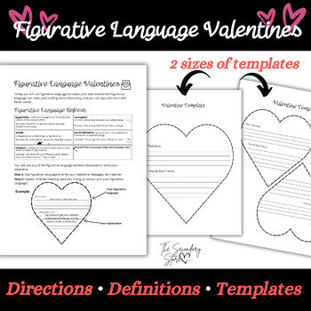 Preview of Figurative Language Valentines