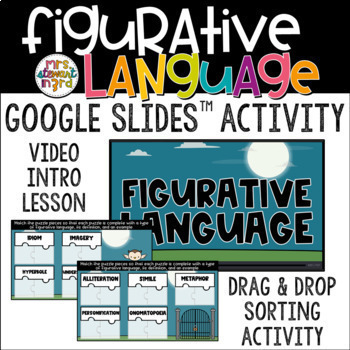 Preview of Figurative Language Video Intro Lessons and Activities on Google Slides™