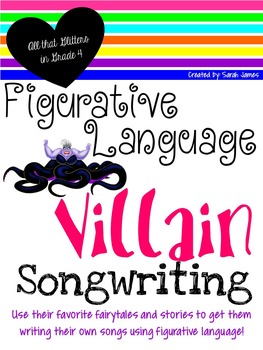 Preview of Figurative Language Villain Songwriting