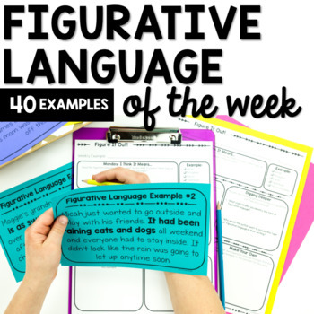 Preview of Figurative Language Review Activity & Worksheets