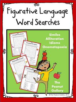 Preview of Figurative Language Word Search Puzzles