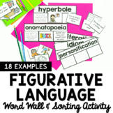 Figurative Language Word Wall Cards and Sorts