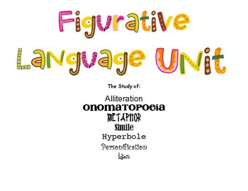 Preview of Figurative Language Workbook and Activities  for Kids
