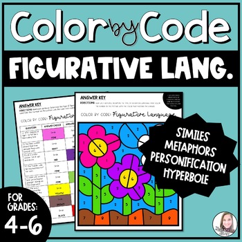 Preview of Figurative Language Worksheets Color by Number