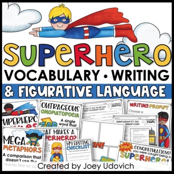 Preview of Figurative Language Worksheets | Vocabulary | Writing | Posters