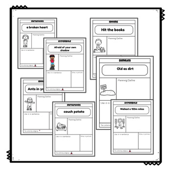 Figurative Language: Worksheets and Posters Bundle by The Listening Ladybug