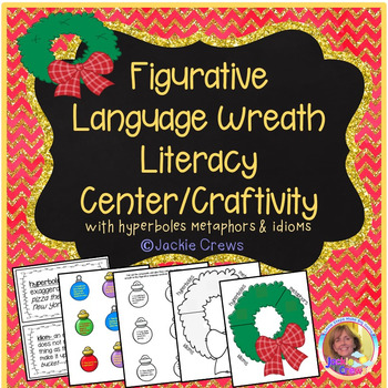 Preview of Figurative Language  Wreath Craftivity Sort (Core-Aligned)