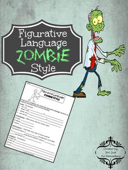 Figurative Language Zombie Style by Fun's Not Just for Elementary