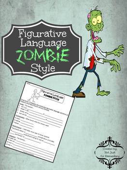 Preview of Figurative Language Zombie Style