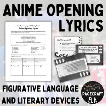 Figurative Language and Literary Devices in Anime Opening Lyrics
