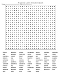 Figurative Language and Literary Terms 75 item Word Search