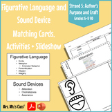 Figurative Language and Sound Device Matching Cards, Activ
