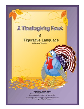Preview of Figurative Language for November:  Simile, Metaphor, Hyperbole, Personification