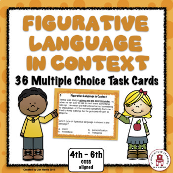 Preview of Figurative Language in Context Task Cards