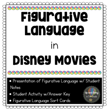 Preview of Figurative Language in Disney Movies