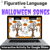 Figurative Language in Halloween Songs Interactive Activit