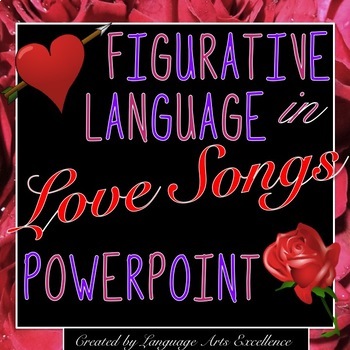 Preview of Valentine's Day Figurative Language in Love Songs PowerPoint