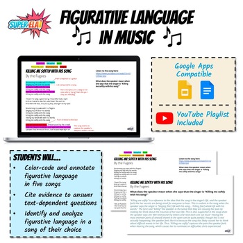 Preview of Figurative Language in Music Bundle