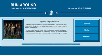 Preview of Figurative Language in Music Web Design Assignment