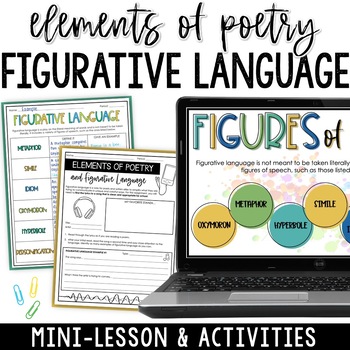 Preview of Figurative Language in Poetry Mini-Lesson - Including a Song Lyric Activity!