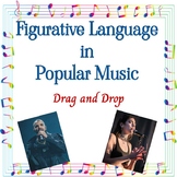 Preview of Figurative Language in Popular Music Digital Sorting Activity End of the Year