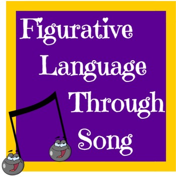 Preview of Figurative Language through Song Worksheets