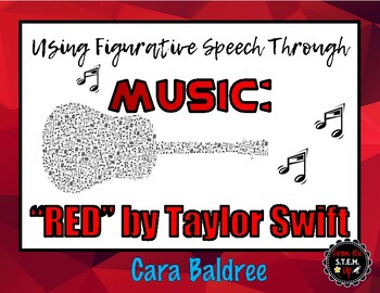 Preview of Figurative Speech Through Music: Red by Taylor Swift