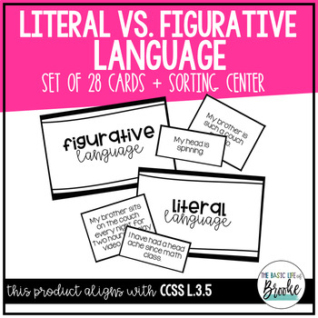 L.3.5a – Figurative and Literal Language Sort