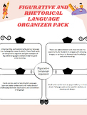 Figurative and rhetorical language organizer pack with dif