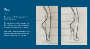 Preview of Figure Drawing: 9 Head Fashion Figure in Profile, Distance Learning