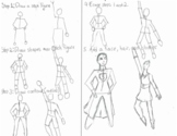 Figure Drawing Scaffolded Directions - Step by step how to