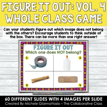 Preview of Figure It Out Digital Game | What Doesn't Belong | Whole Class Brain Break