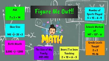 Preview of Figure Me Out Math Template