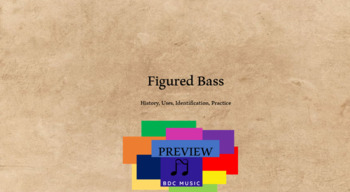 Preview of Figured Bass- Lesson Powerpoint (great for virtual learning!)