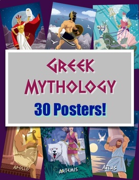 Preview of Figures from Greek Mythology Posters - Complete Set of 30!