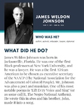 Figures in Black History: James Weldon Johnson