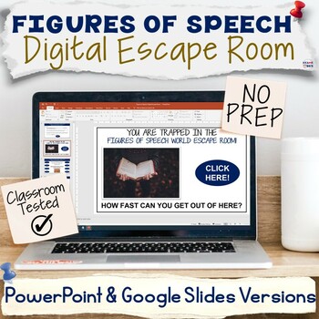 Preview of Figures of Speech Digital Escape Room - Figurative Language Assessment Activity