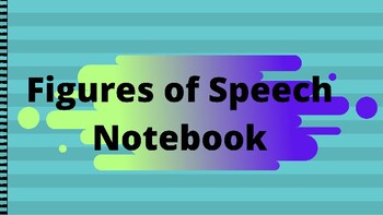 Preview of Figures of Speech Notebook