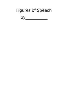 Preview of Figures of Speech drawing and activity packet