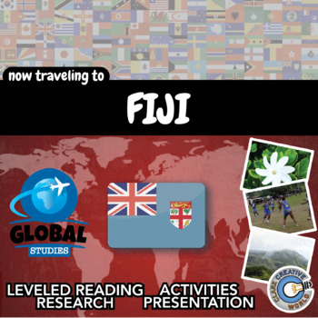 Preview of Fiji - Global Studies - Leveled Reading, Activities, Slides & Digital INB