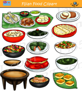 Preview of Fijian Food Clipart